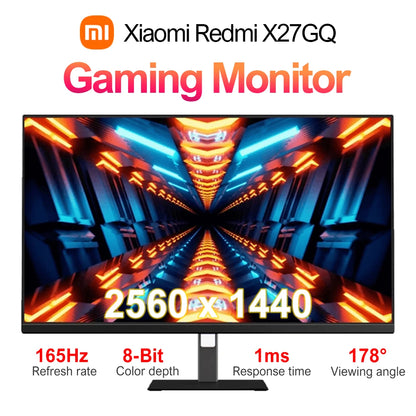 NEW Xiaomi Redmi G27Q/X27GQ Monitor 2025 IPS 27 inch PC Gamer 8-bit 2560x1440 180Hz Refresh Rate 1ms Response time Adaptive Sync