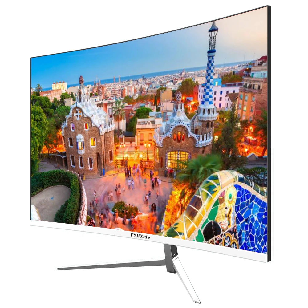 FYHXele 27inch Curved Monitor 1K FHD 75hz VA panel 2ms Response Adaptive-Sync For Gaming Monitor  LED PC Desktop With HDMI/DP
