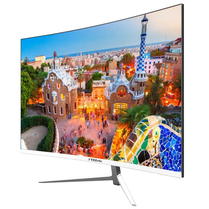 FYHXele 27inch Curved Monitor 1K FHD 75hz VA panel 2ms Response Adaptive-Sync For Gaming Monitor  LED PC Desktop With HDMI/DP