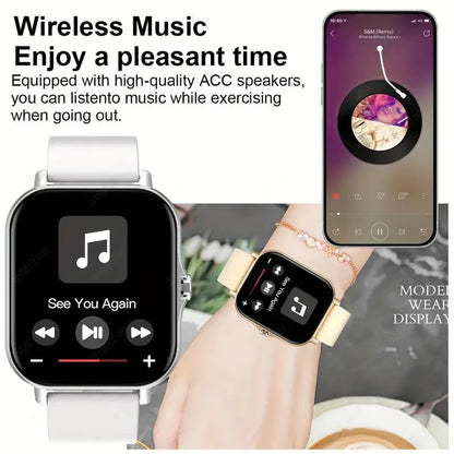 KESHUYOU 2025 New Smart Watch Bluetooth for Women Men Holiday Gift