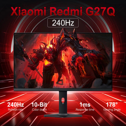 NEW Xiaomi Redmi G27Q/X27GQ Monitor 2025 IPS 27 inch PC Gamer 8-bit 2560x1440 180Hz Refresh Rate 1ms Response time Adaptive Sync