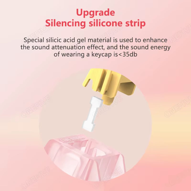 Silent Peach V3 Switch Lubed Silent Lemon V3 Switches Mechanical Keyboard Linear Tactile 5Pin Hot Swap PA66 Pre Lubed POM