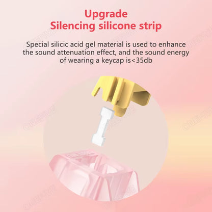 Silent Peach V3 Switch Lubed Silent Lemon V3 Switches Mechanical Keyboard Linear Tactile 5Pin Hot Swap PA66 Pre Lubed POM