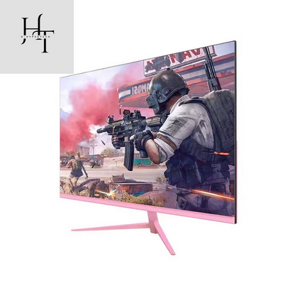 24Inch 27Inch Curved Monitor 1K 165Hz 1800R Pink Gaming Display HDR10 Desktop Screen 1Ms GTG with Free Gift for Girls
