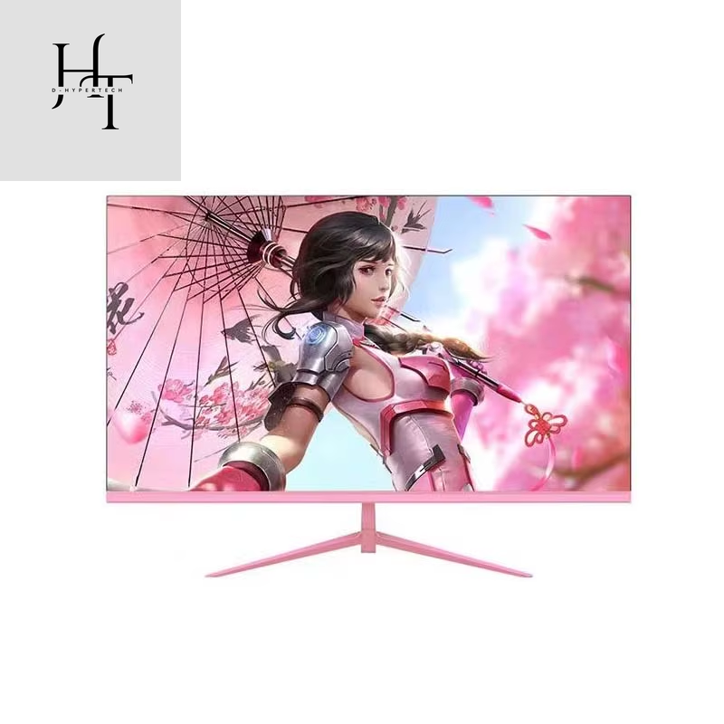 24Inch 27Inch Curved Monitor 1K 165Hz 1800R Pink Gaming Display HDR10 Desktop Screen 1Ms GTG with Free Gift for Girls