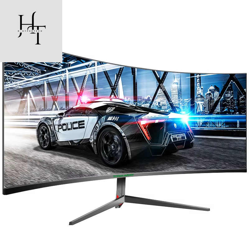 30 Inch 2K 200Hz Curved Gaming Monitor 21:9 2560X1080 Ultra Wide Ultra Slim Screen FREESYNC VESA Metal Black